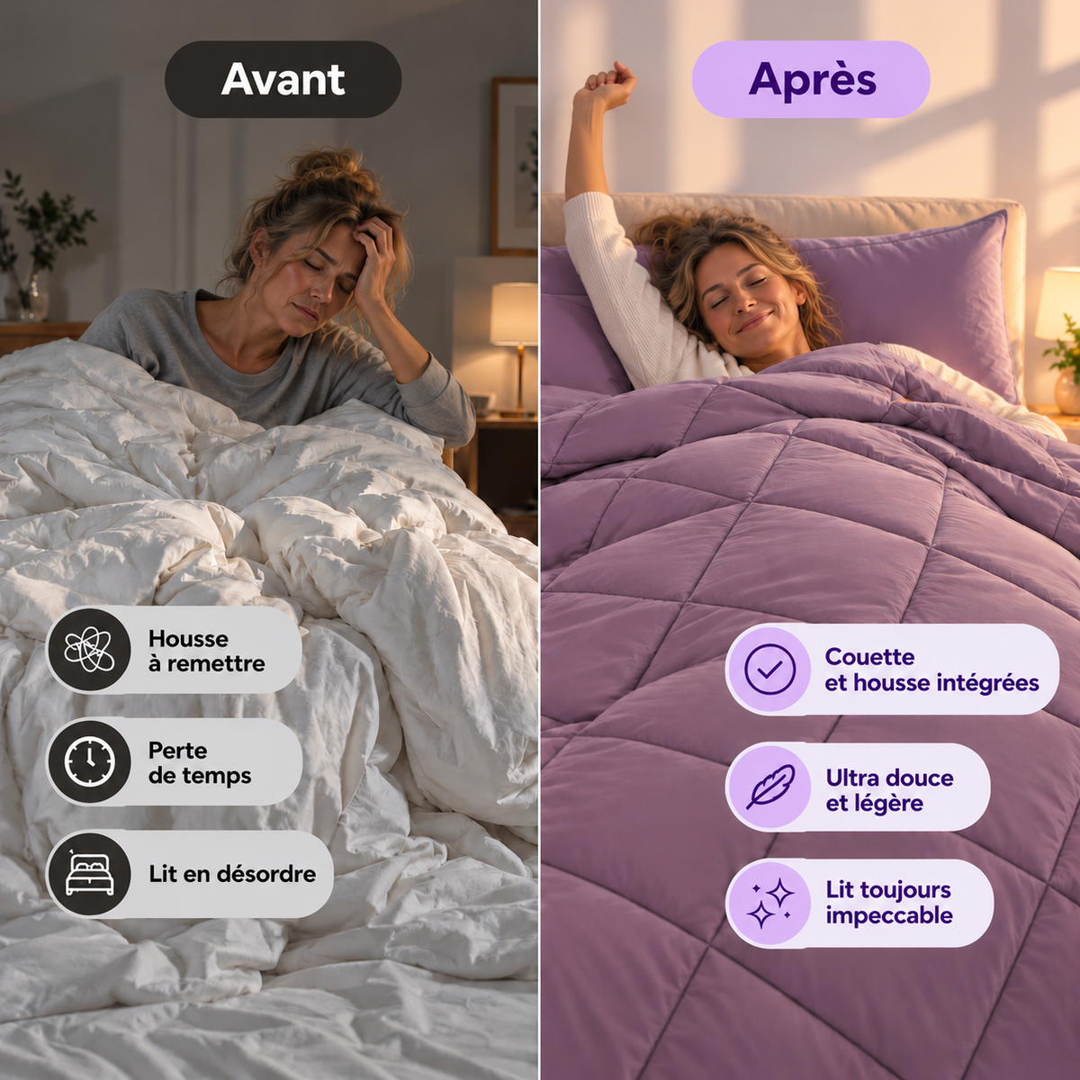 EasySleep™ – Couette 2 en 1