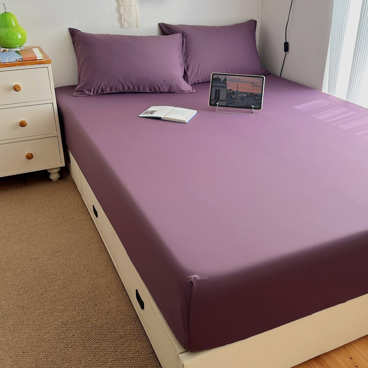 Drap-housse CloudFit Prune