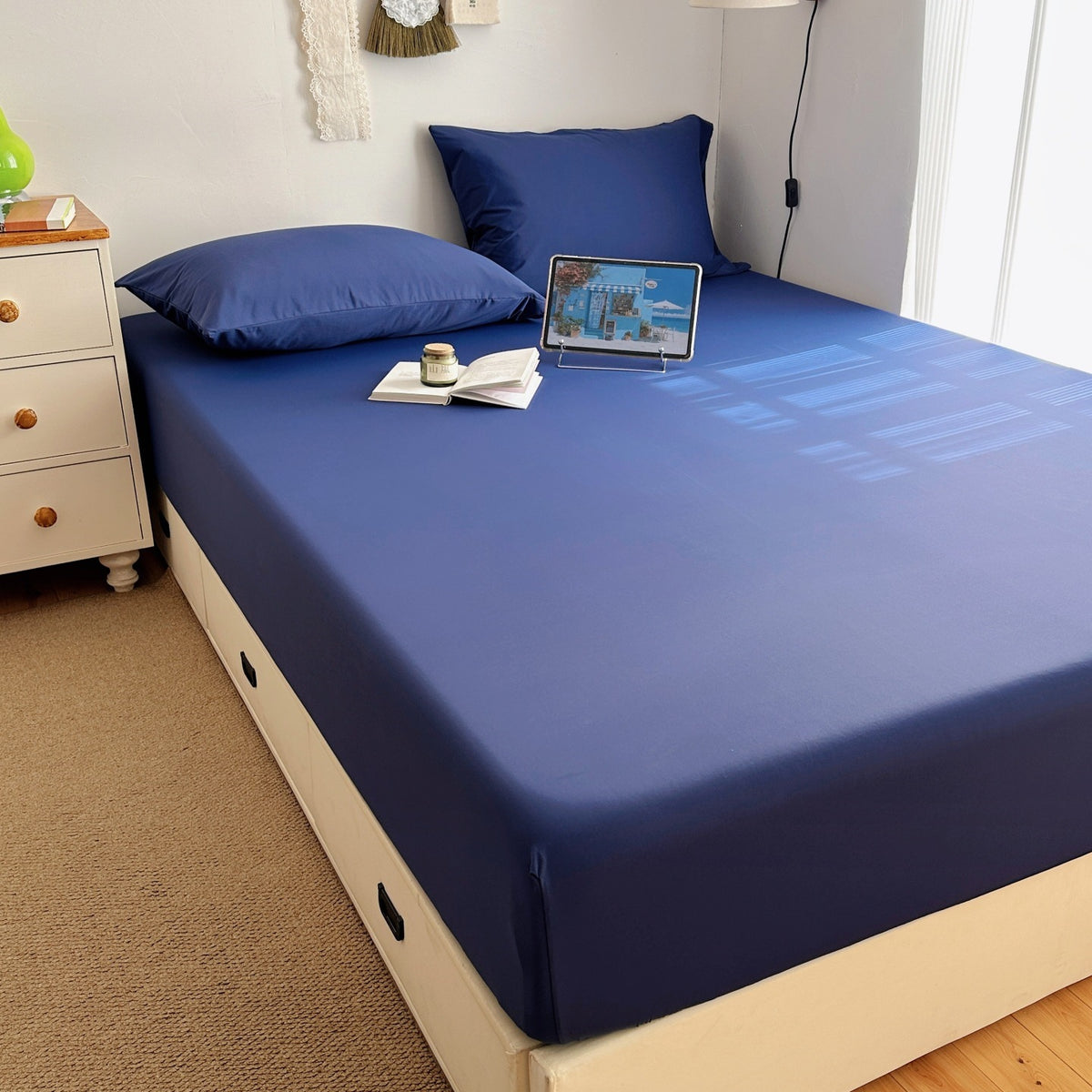 Drap-housse CloudFit Bleu nuit