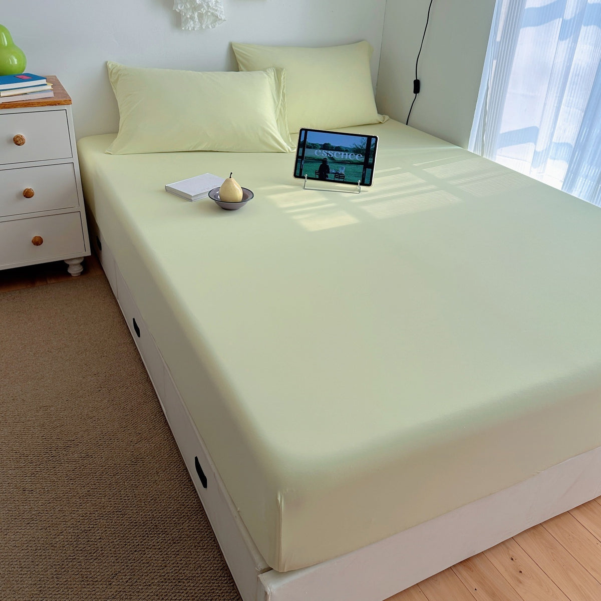 Drap-housse CloudFit Vert tilleul