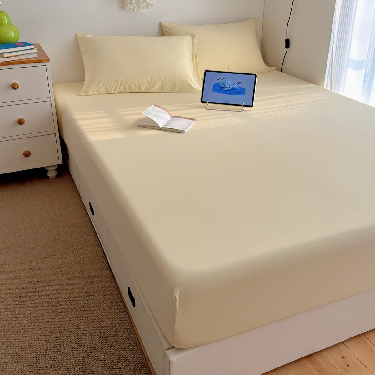 Drap-housse CloudFit Jaune vanille