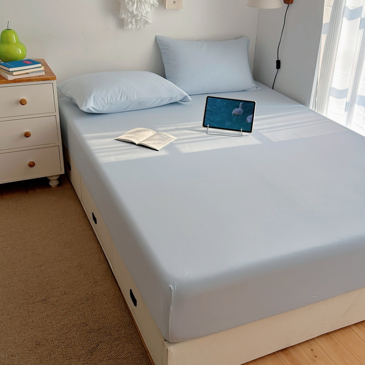 Drap-housse CloudFit Bleu ciel