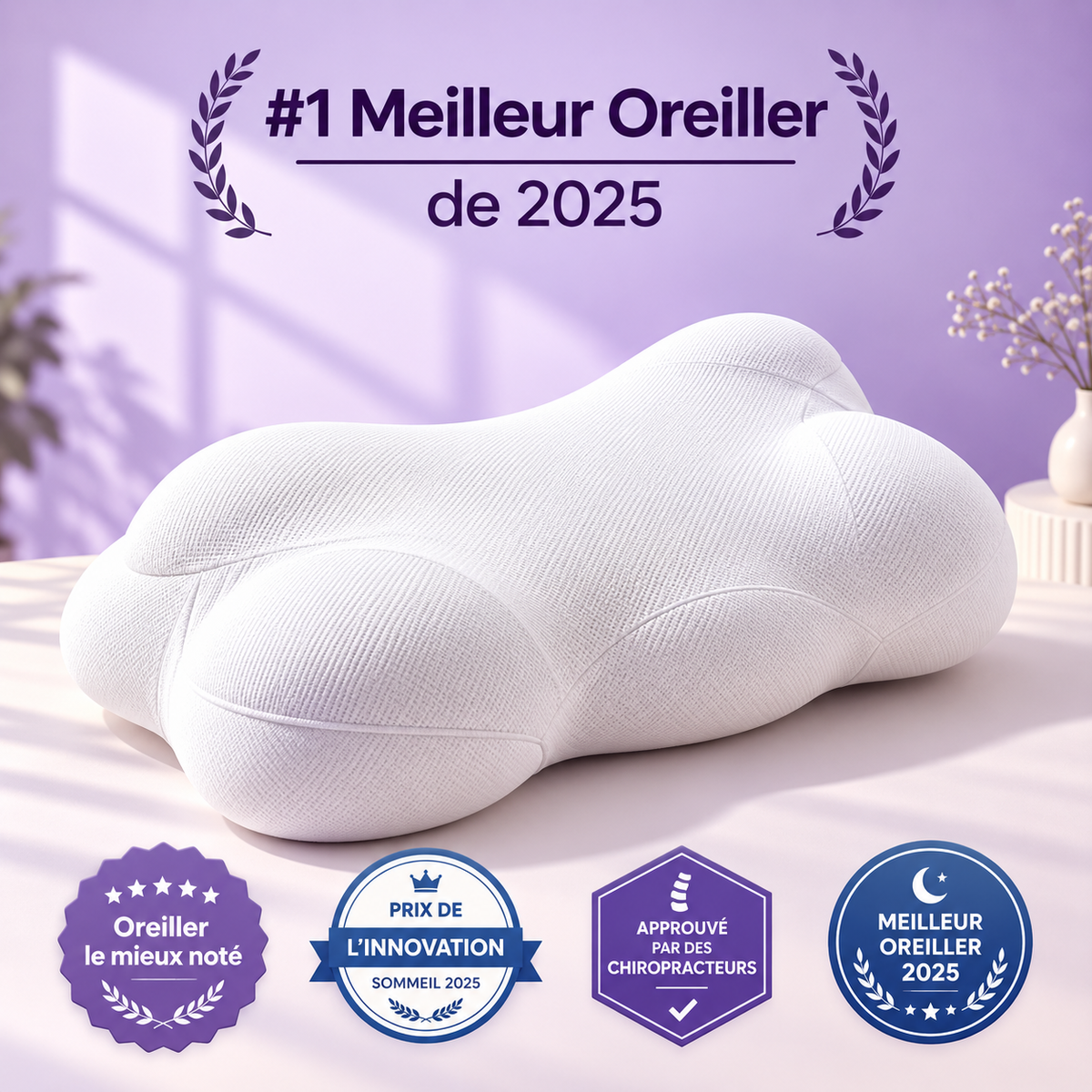 CloudSleep™ – Oreiller Ergonomique